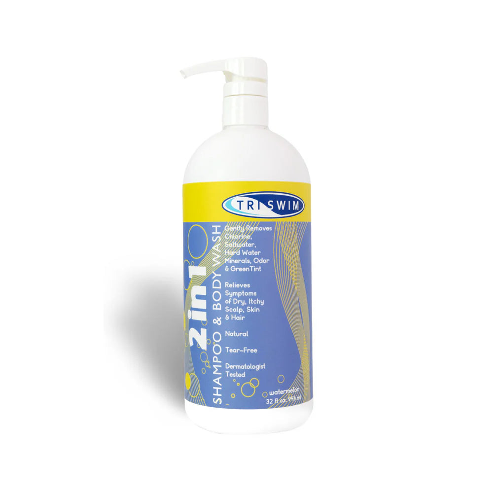 TRISWIM 2-in-1 Chlorine-Out Shampoo & Body Wash 32oz