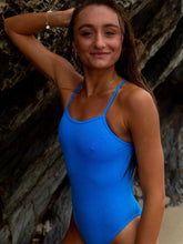 JAYD Swimwear, Zimmy athletic one piece in Cancun colour. Up close
