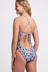 JOLYN Australia, Jackson tie back in Lilies print, side image.
