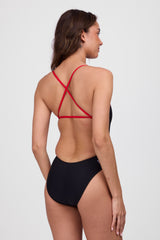 JOLYN Australia, Contrast team ones in black with contrasting red straps