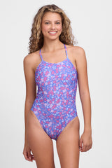 Printed Brandon Fixed-Back Onesie - Garden Spot