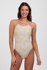 JOLYN Australia, adjustable fixed back onesie called Brandon, in our limited edition print, Joyful