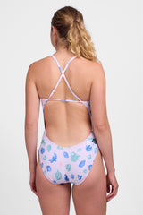 Printed Brandon Fixed-Back Onesie - Seashells