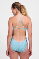 Printed Brandon Fixed-Back Onesie - Serenade