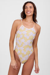 JOLYN Australia, adjustable tie-back onesie called Gavin, in our limited edition print, Joyful