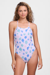 Printed Gavin Tie-Back Onesie - Seashells