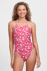 Printed Jackson Tie-Back Onesie - Strawberry Fields