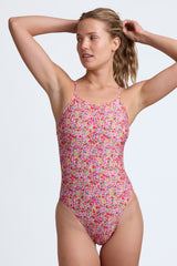 Printed Jackson Tie-Back Onesie - Whisper