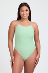 Contrast Gavin Tie-Back Onesie - Mint
