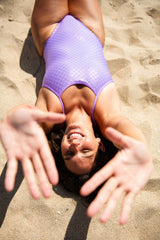 Printed Gavin Tie-Back Onesie - Metallic Mermaidy