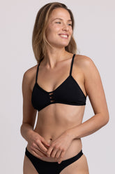 Laura Fixed-Back Top - Black