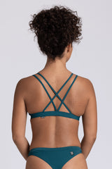 Shara Fixed-Back Top- Peacock