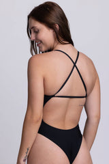 Gabby Fixed-Back Onesie - Black