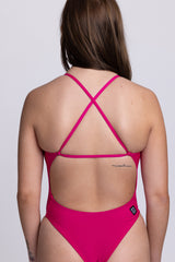 Gabby Fixed-Back Onesie - Dragon Fruit