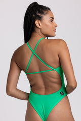 Gabby Fixed-Back Onesie - Keylime