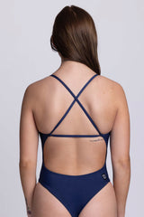 Gabby Fixed-Back Onesie - Navy