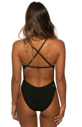 Brandon Fixed-Back Onesie - Black