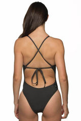 Dayno Tie-Back Onesie - Asphalt