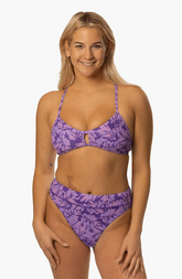 Printed Zoe High-Waist Bottom - Lavish