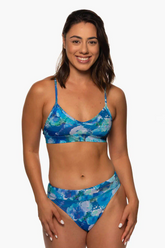 Printed Zoe High-Waist Bottom - Flora