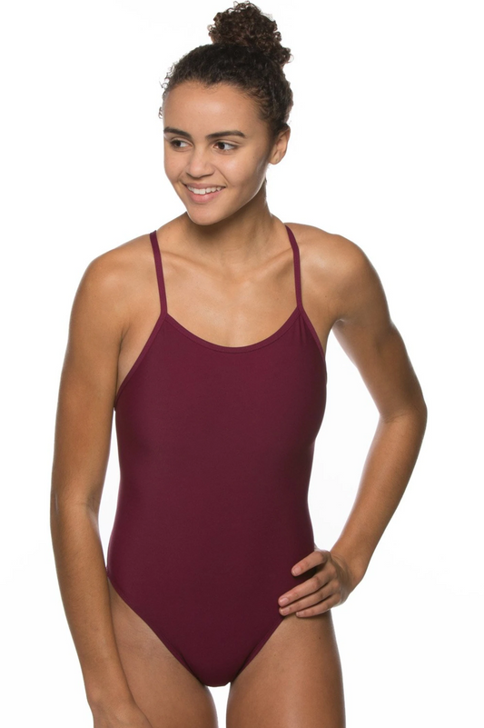 Perry Fixed-Back Onesie - Cabernet