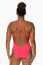 Raya Fixed-Back Onesie - Hot Pink