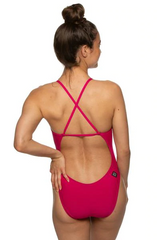 Brandon Fixed-Back Onesie - Dragon Fruit