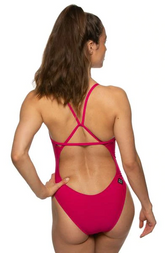 Perry Fixed-Back Onesie - Dragon Fruit