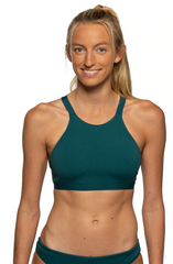 JOLYN Australia, Kaylee Fixed back top in the colour Peacock