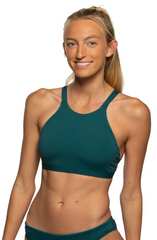 JOLYN Australia, Kaylee Fixed back top in the colour Peacock