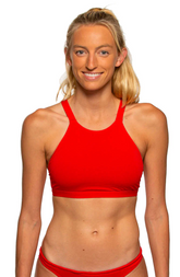 Kaylee Fixed-Back Top - Red