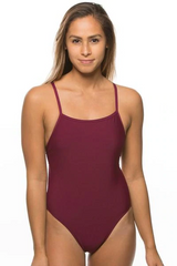 Dayno Tie-Back Onesie - Cabernet