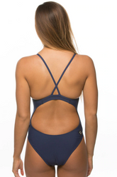 Heath Fixed-Back Onesie - Navy