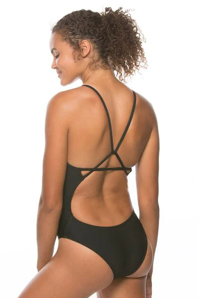 Perry Fixed-Back Onesie - Black