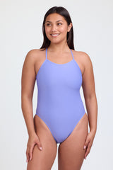 Contrast Julian Fixed-Back Onesie - Lavender Fruits