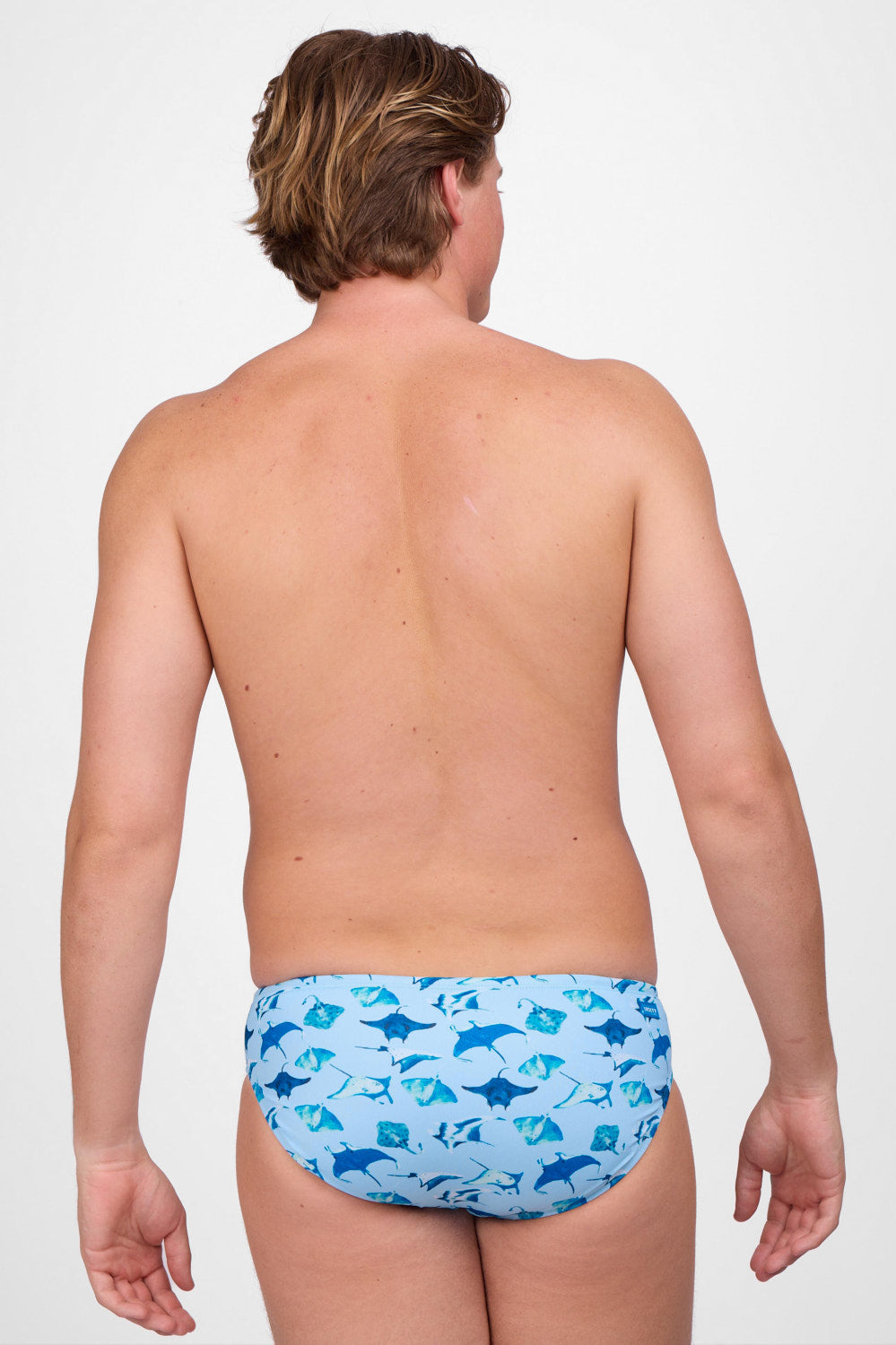 Printed Brolyn Swim Brief - Manta Ray