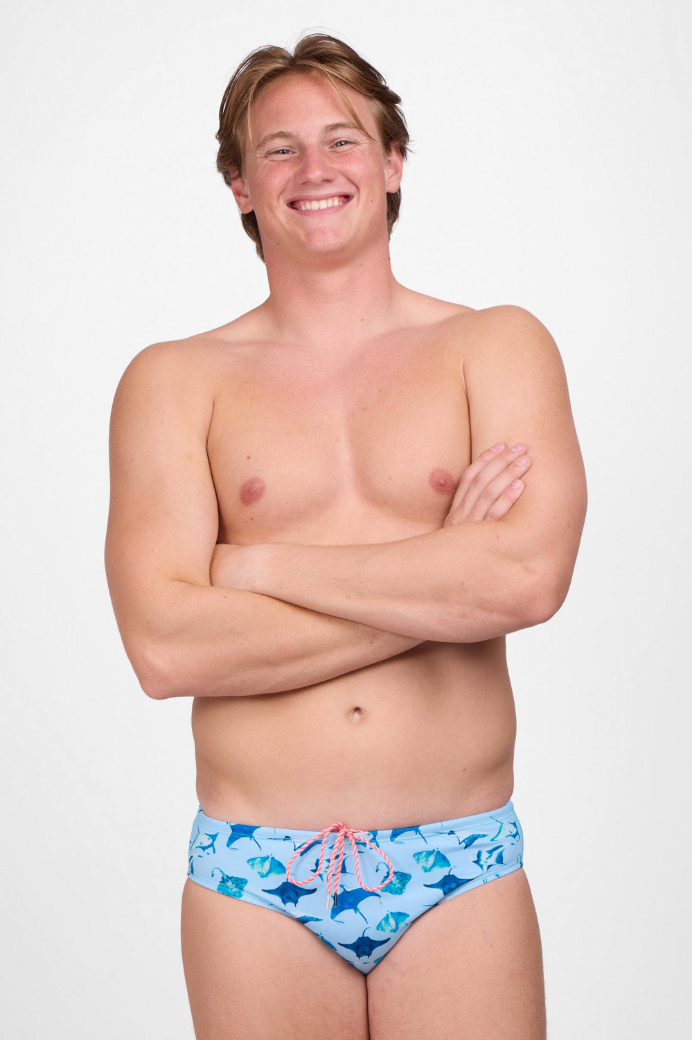 Printed Brolyn Swim Brief - Manta Ray