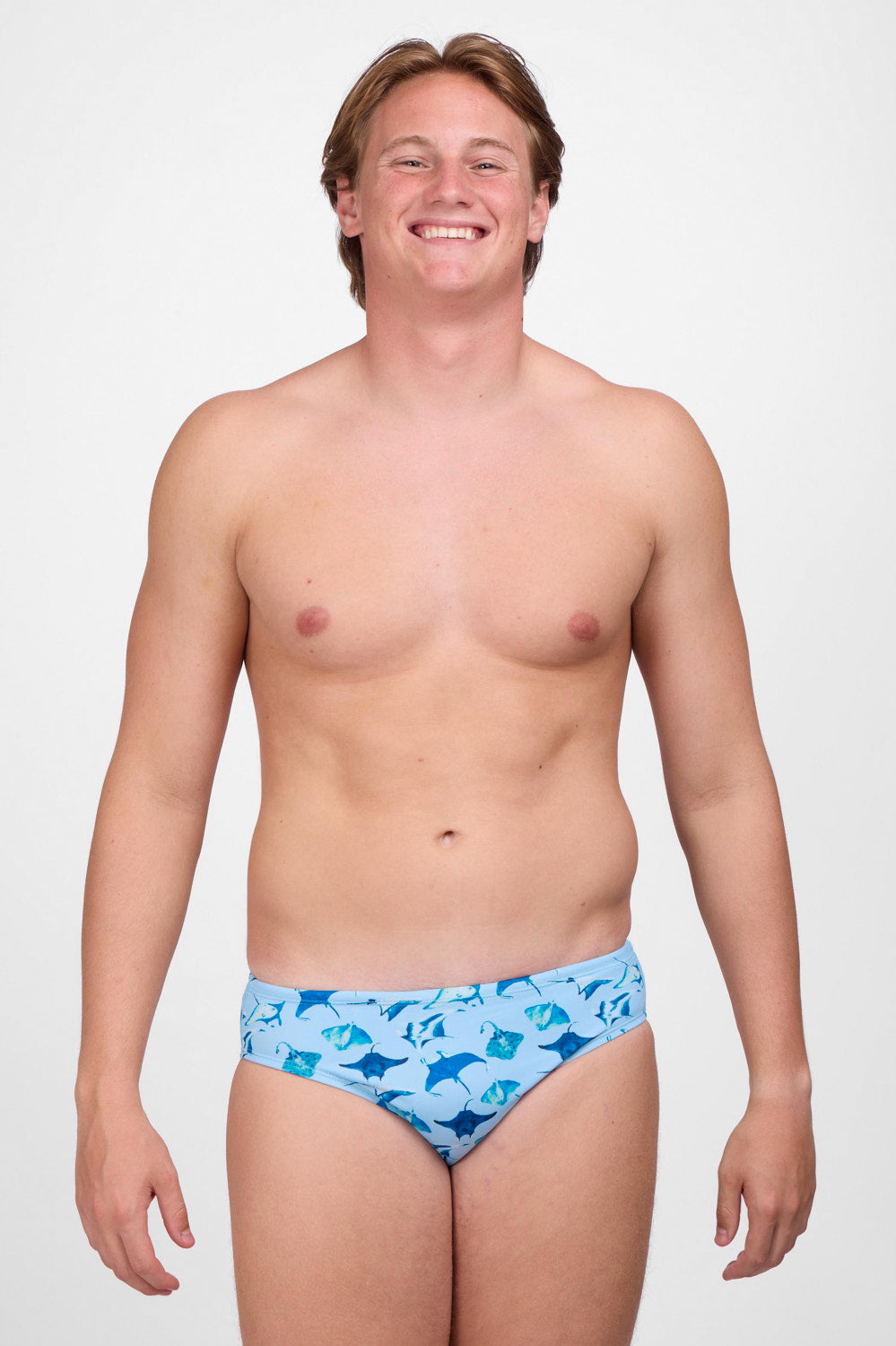 Printed Brolyn Swim Brief - Manta Ray