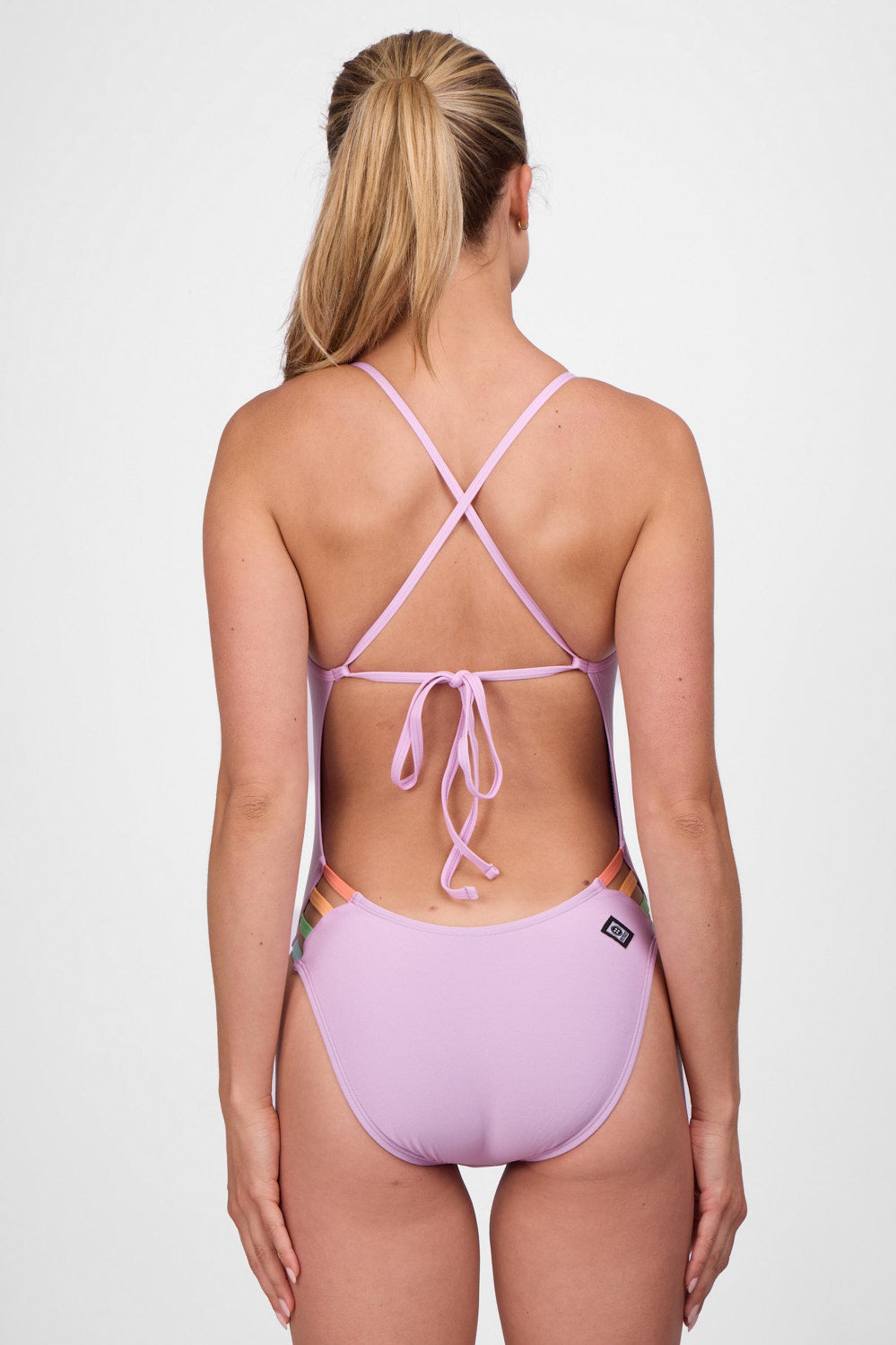 Contrast Gavin Tie-Back Onesie - Sour Grape