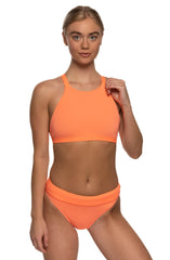 Zoe High-Waist Bottom - Papaya