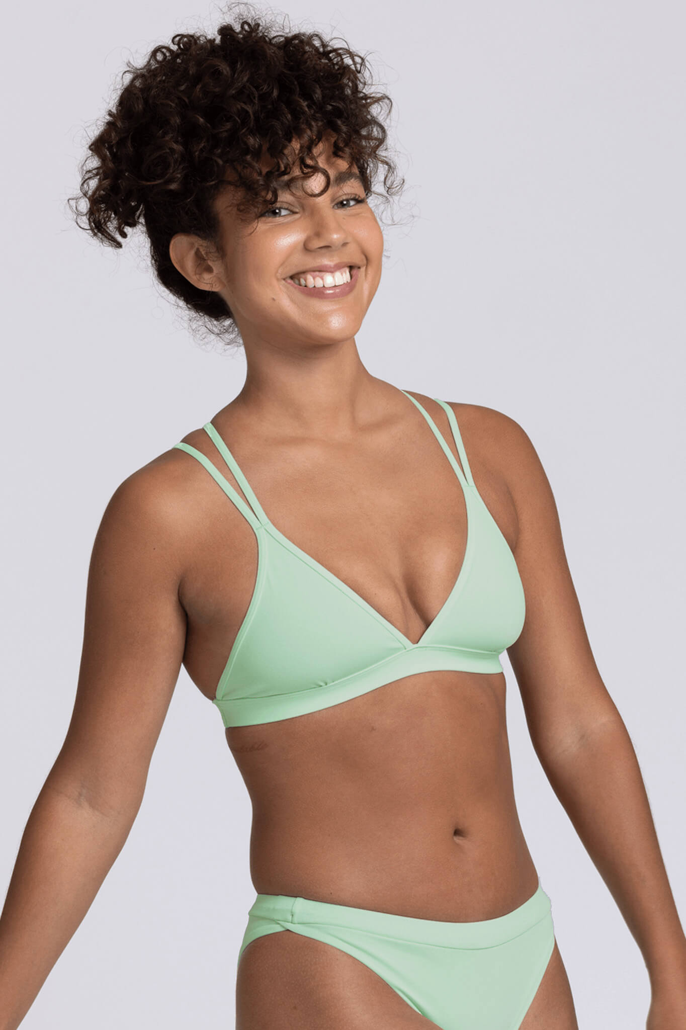 JOLYN Australia, Shara fixed back top in the colour mint.