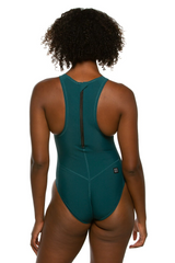 Anique Water Polo Suit - Peacock