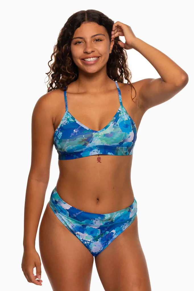 Printed Zoe High-Waist Bottom - Flora