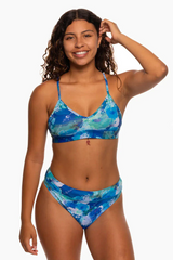 Printed Zoe High-Waist Bottom - Flora